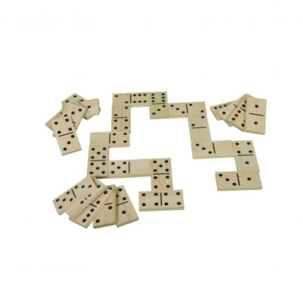 Jeu de dominos en bois